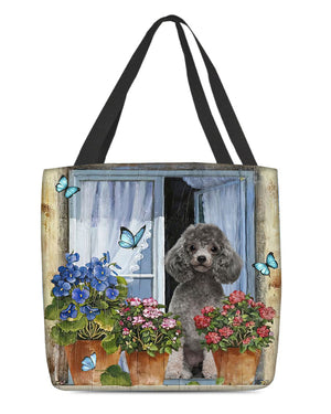 Poodle (3) Today I Choose Joy-Cloth Tote Bag