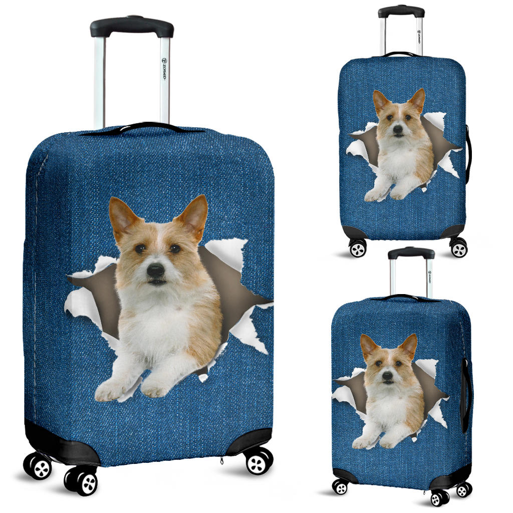 Portuguese Podengo-Torn Paper Luggage Covers