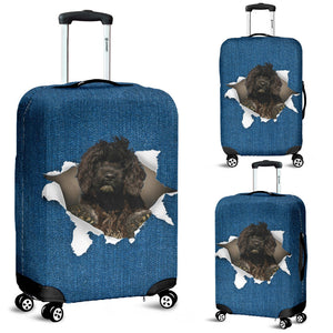 Portuguese Water Dog-Torn Paper Luggage Covers