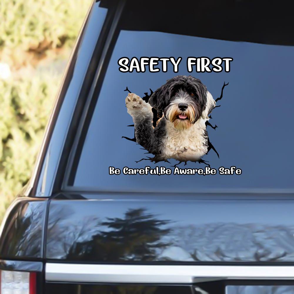 Portuguese Water Dog Safety First Decal