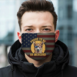 Proud to be an AmeriCorgi EZ17 2905 Face Mask