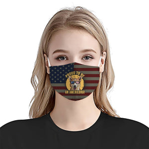 Proud to be an AmeriCorgi EZ17 2905 Face Mask