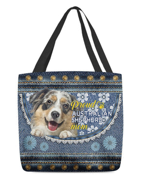 Pround Australian shepherd1 mom-Cloth Tote Bag