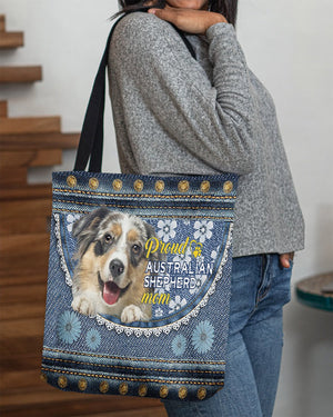 Pround Australian shepherd1 mom-Cloth Tote Bag