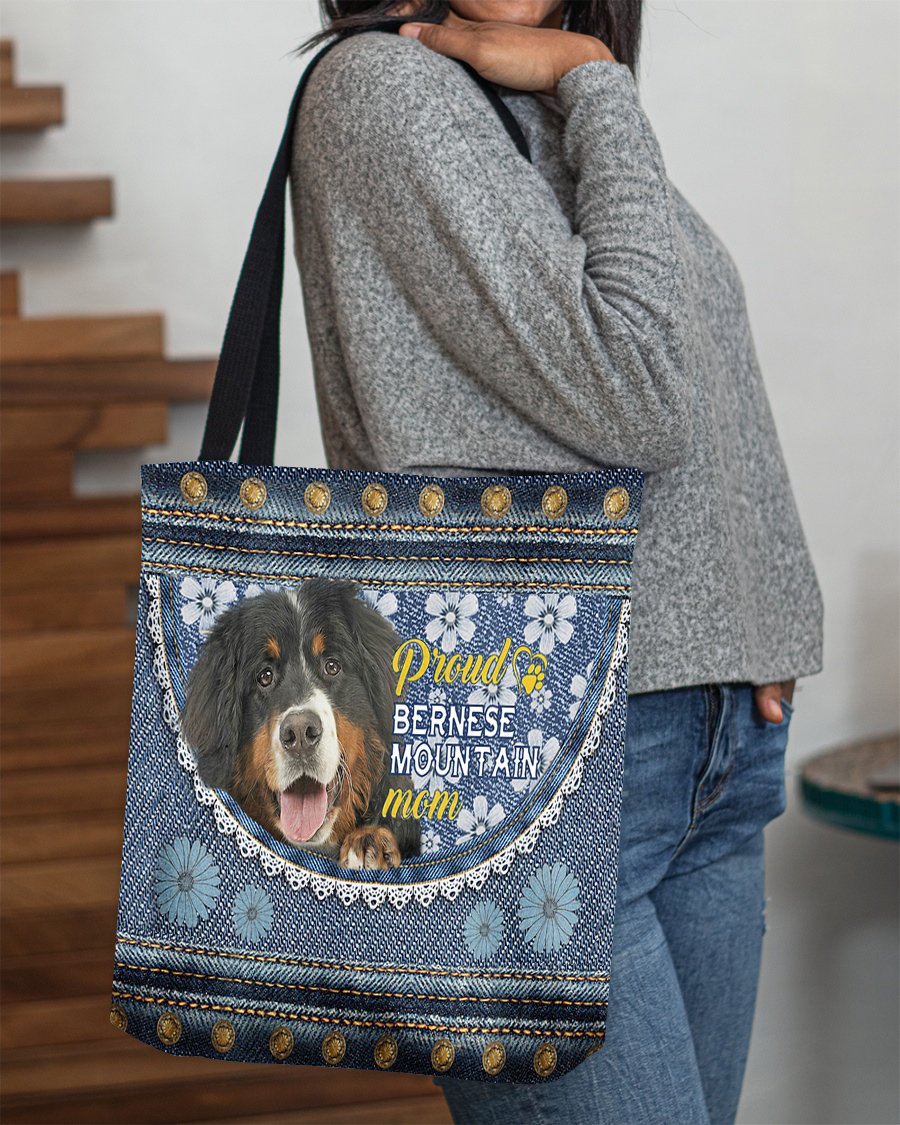 Pround BERNESE MOUNTAIN mom-Cloth Tote Bag