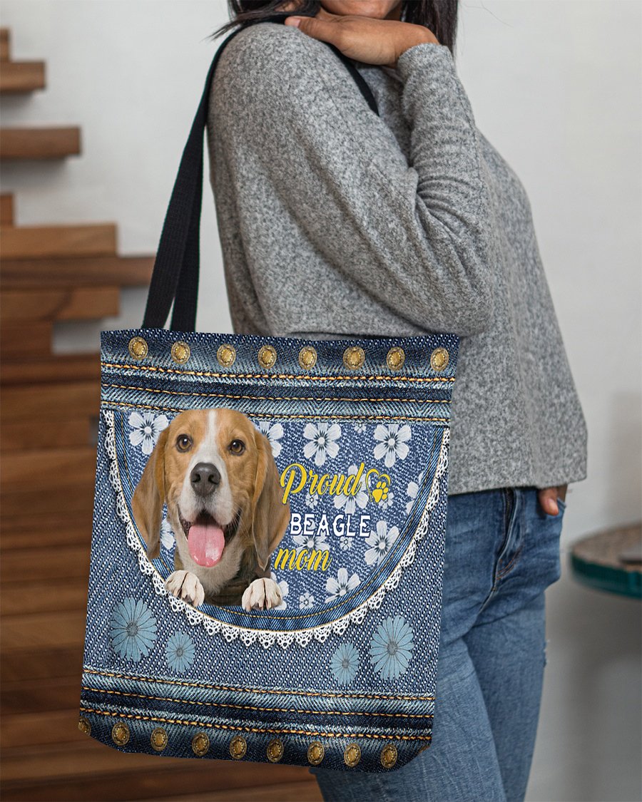 Pround Beagle mom-Cloth Tote Bag