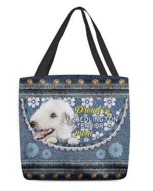 Pround Bedlington terrier mom-Cloth Tote Bag