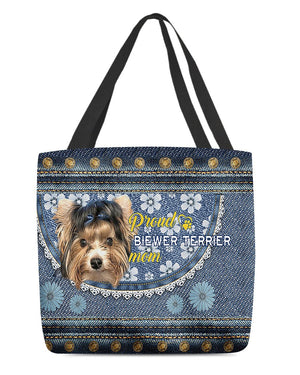 Pround Biewer Terrier mom-Cloth Tote Bag