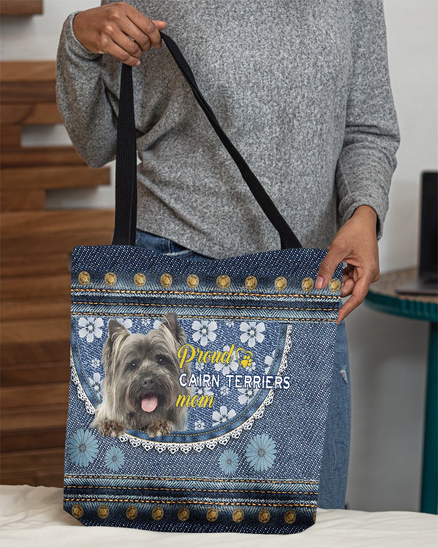 Pround Cairn Terriers mom-Cloth Tote Bag