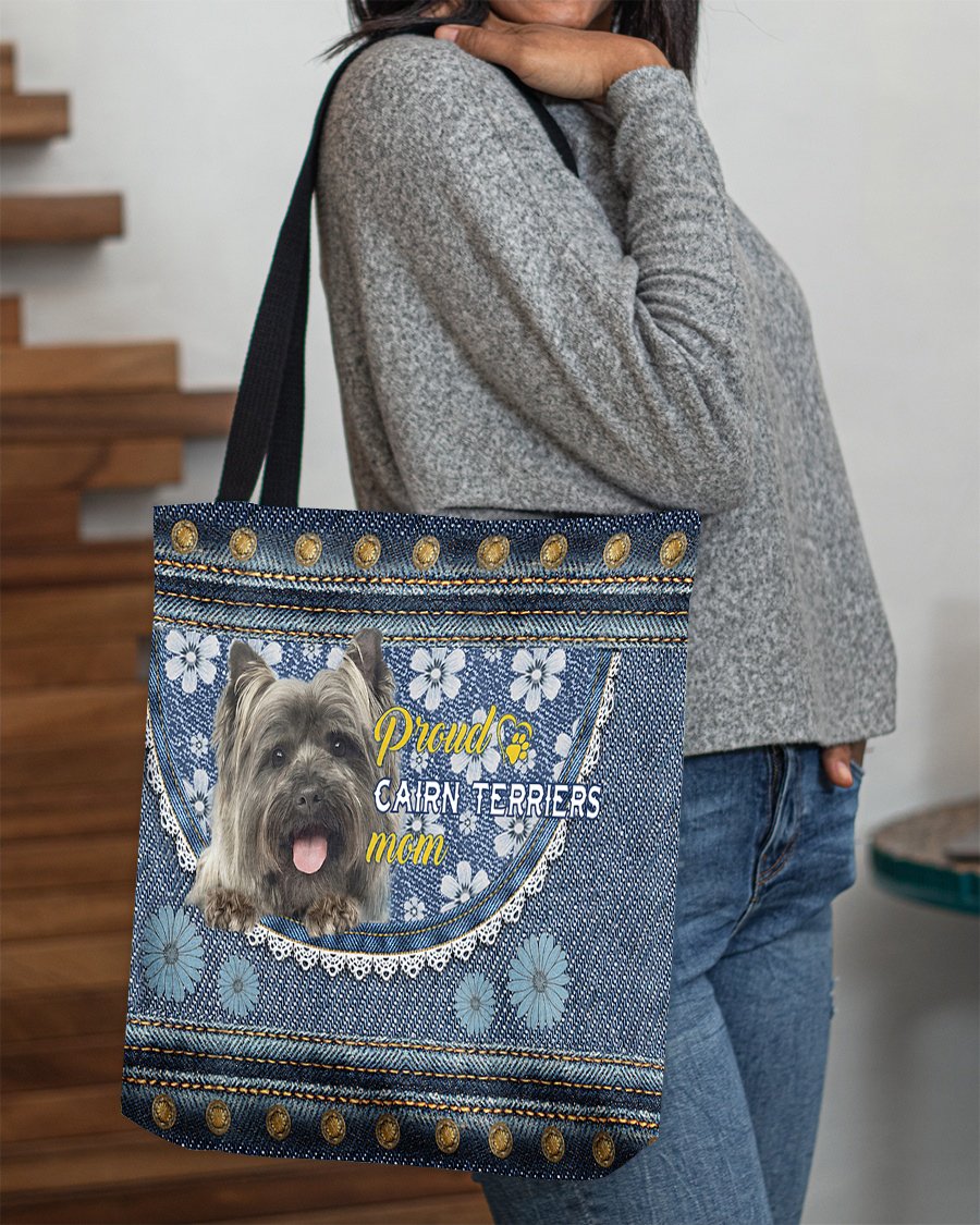 Pround Cairn Terriers mom-Cloth Tote Bag