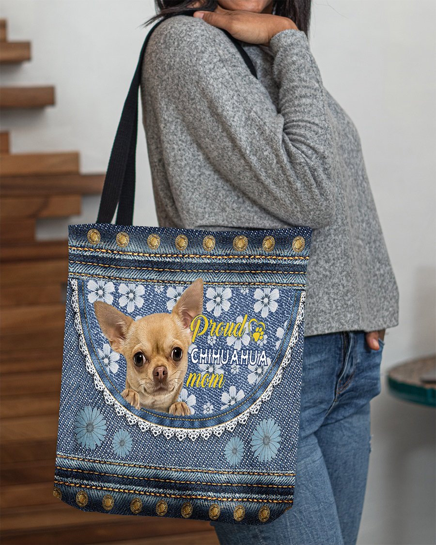 Pround Chihuahua2 mom-Cloth Tote Bag