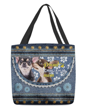 Pround Chihuahua3 mom-Cloth Tote Bag