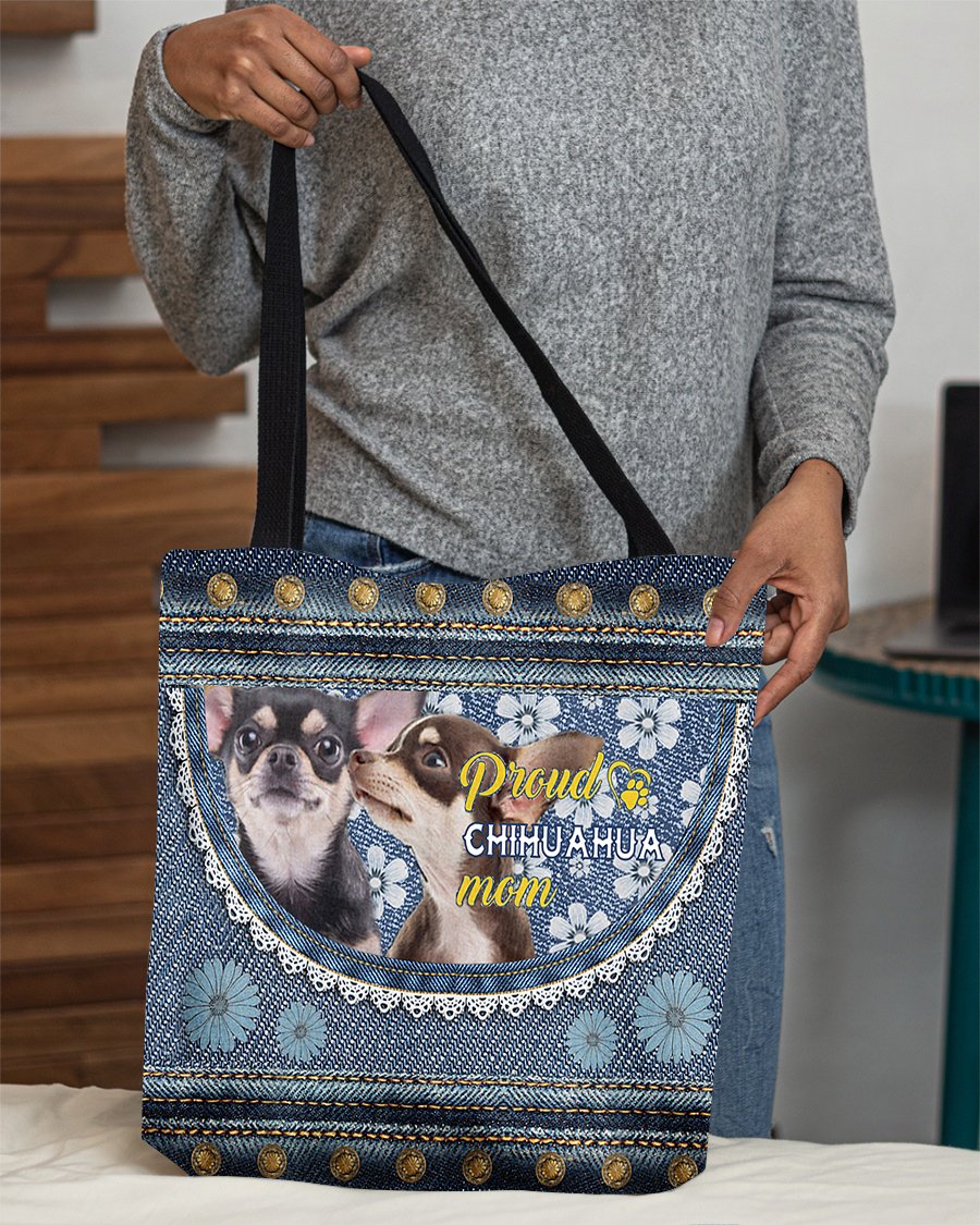Pround Chihuahua3 mom-Cloth Tote Bag