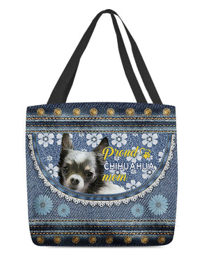 Pround Chihuahua mom-Cloth Tote Bag