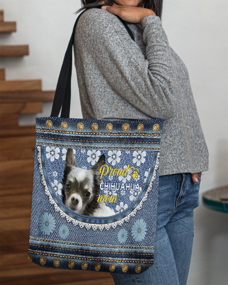 Pround Chihuahua mom-Cloth Tote Bag