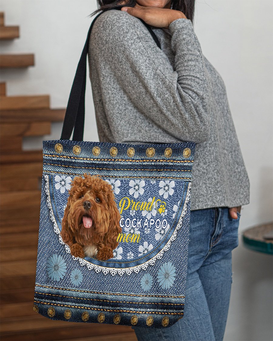 Pround Cockapoo mom-Cloth Tote Bag