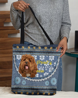 Pround Cockapoo mom-Cloth Tote Bag