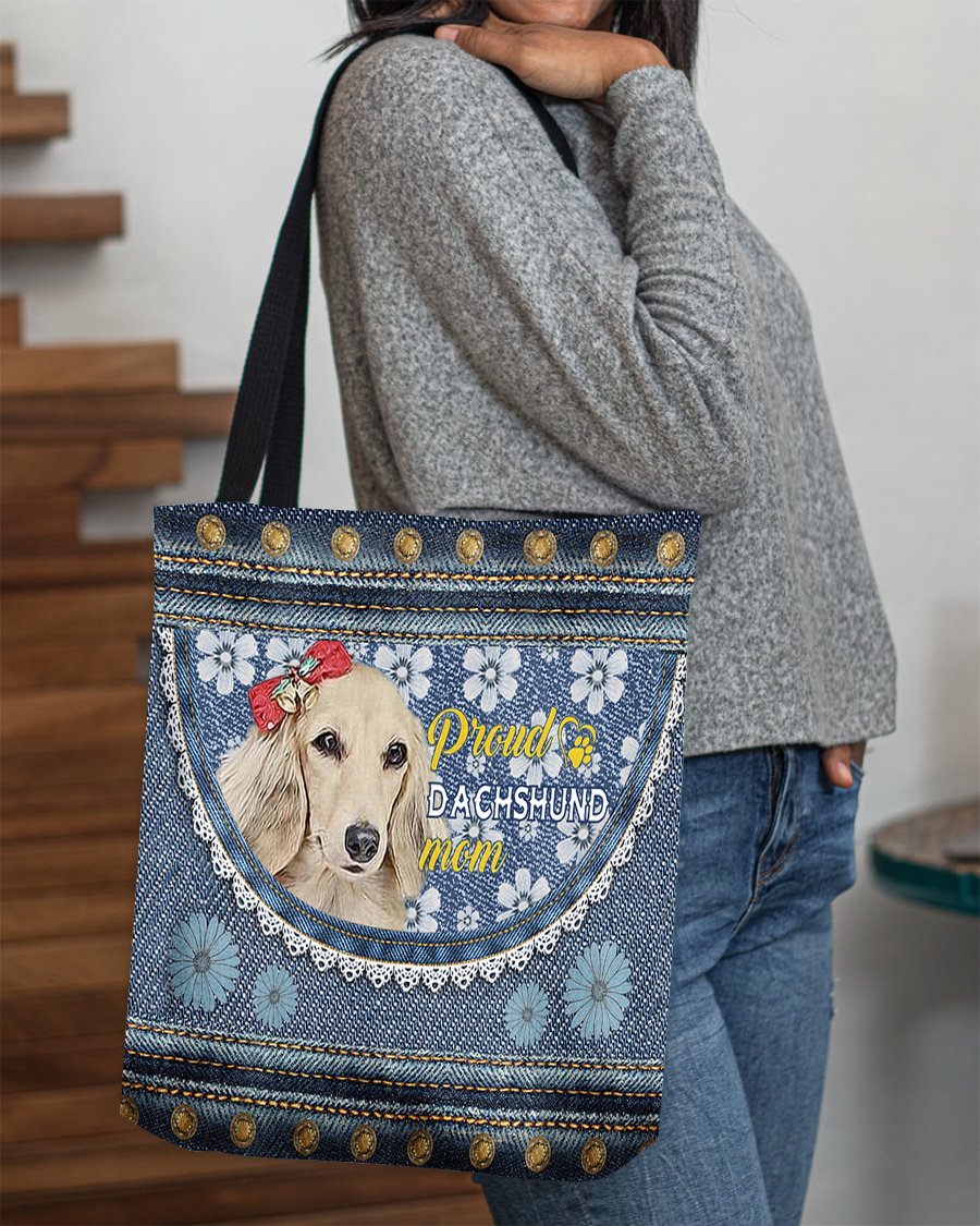 Pround Dachshund1 mom-Cloth Tote Bag