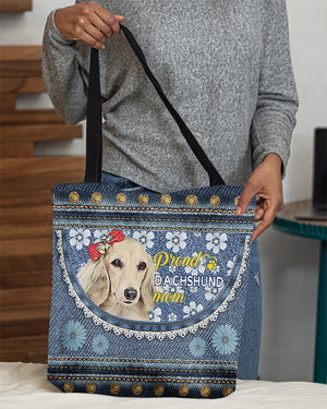 Pround Dachshund1 mom-Cloth Tote Bag