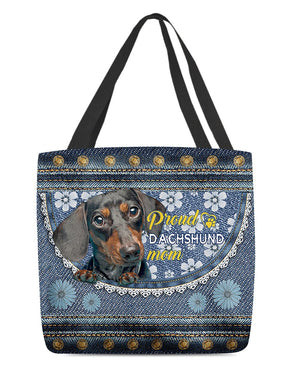 Pround Dachshund2 mom-Cloth Tote Bag