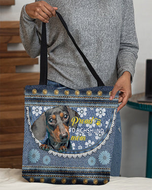 Pround Dachshund2 mom-Cloth Tote Bag