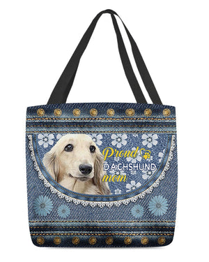 Pround Dachshund3 mom-Cloth Tote Bag