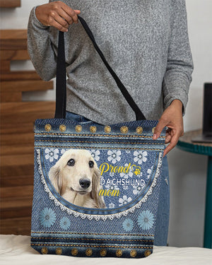 Pround Dachshund3 mom-Cloth Tote Bag