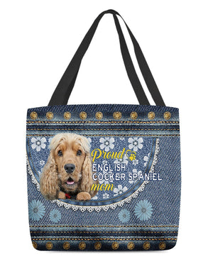 Pround English cocker spaniel mom-Cloth Tote Bag