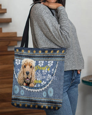 Pround English cocker spaniel mom-Cloth Tote Bag