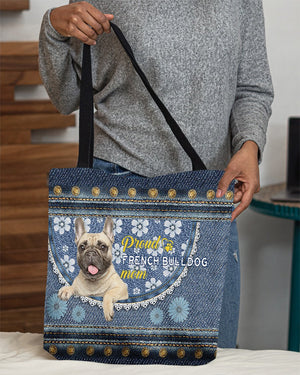 Pround French bulldog mom-Cloth Tote Bag