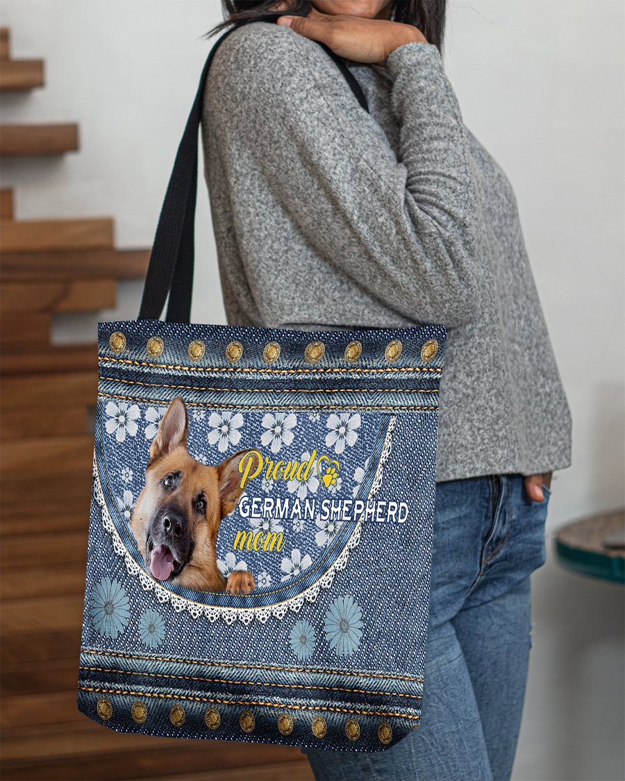 Pround German Shepherd mom-Cloth Tote Bag