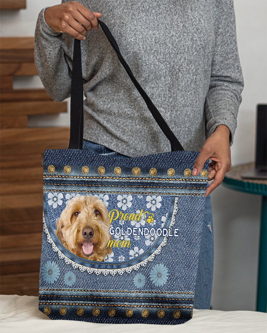 Pround Goldendoodle mom-Cloth Tote Bag