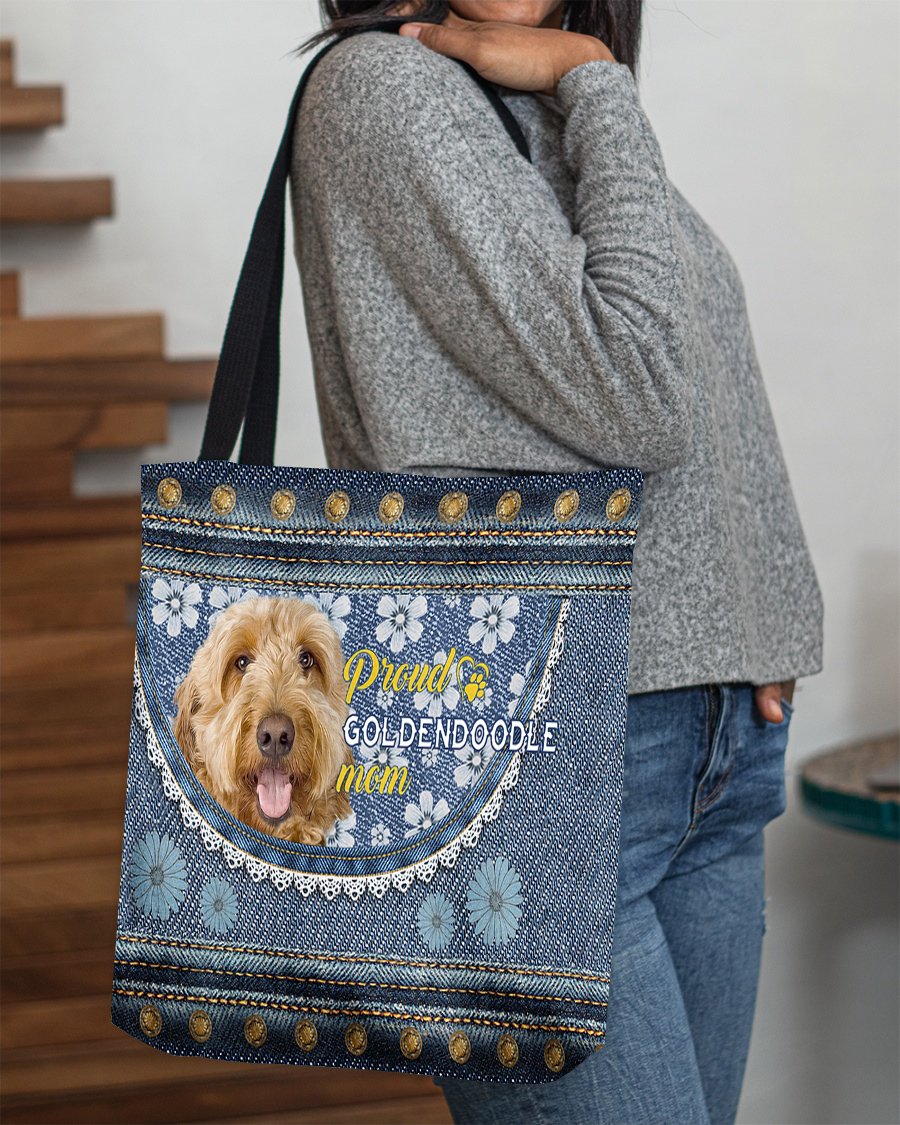 Pround Goldendoodle mom-Cloth Tote Bag