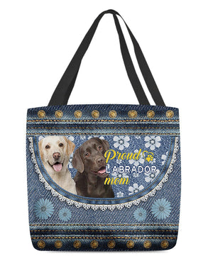 Pround Labrador mom-Cloth Tote Bag