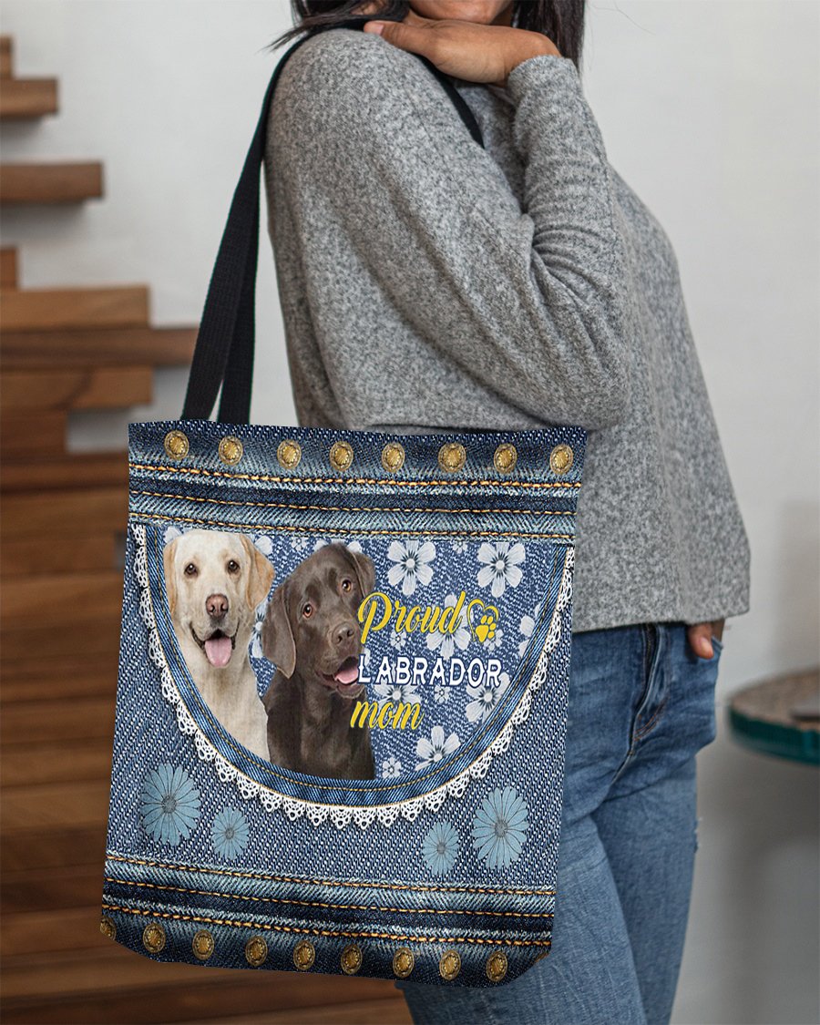 Pround Labrador mom-Cloth Tote Bag