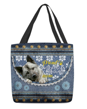 Pround Norwegian Elkhound mom-Cloth Tote Bag