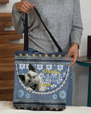 Pround Norwegian Elkhound mom-Cloth Tote Bag