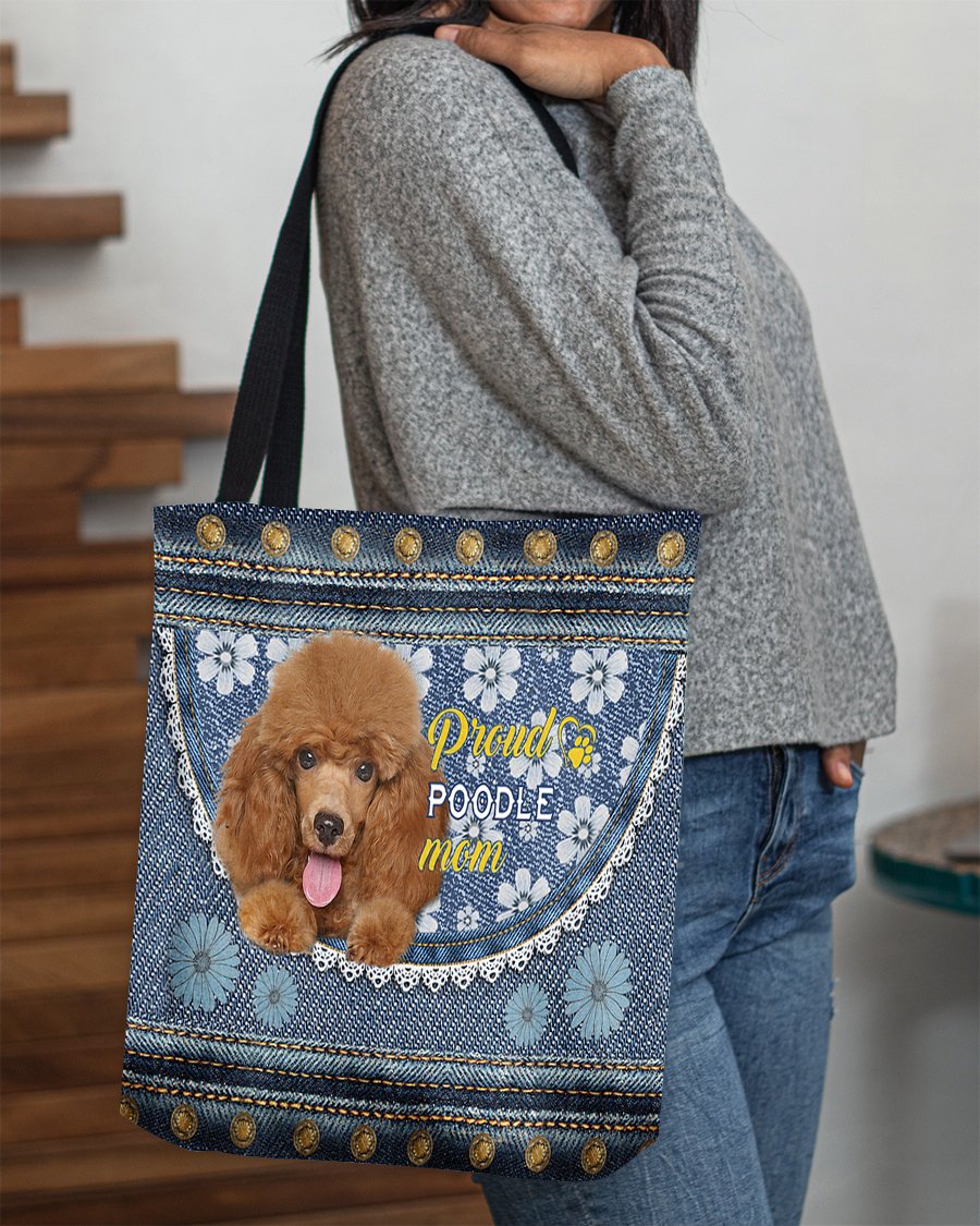 Pround Poodle1 mom-Cloth Tote Bag