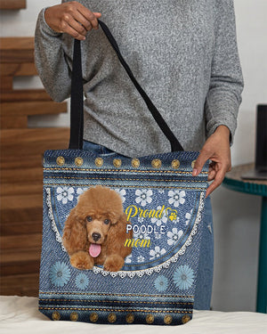 Pround Poodle1 mom-Cloth Tote Bag