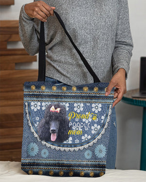 Pround Poodle3 mom-Cloth Tote Bag