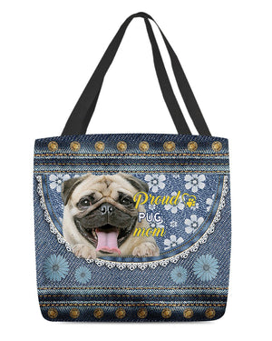 Pround Pug mom-Cloth Tote Bag