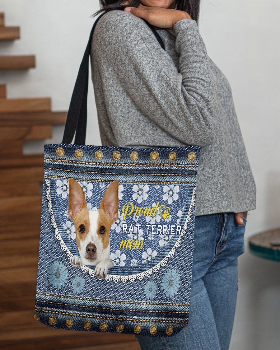 Pround Rat terrier mom-Cloth Tote Bag