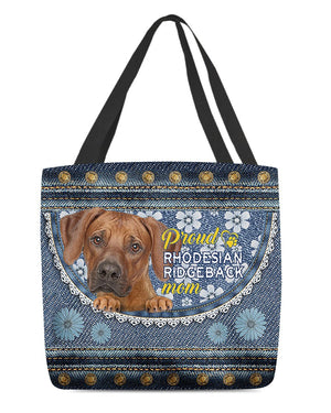 Pround Rhodesian ridgeback mom-Cloth Tote Bag