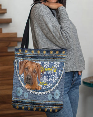 Pround Rhodesian ridgeback mom-Cloth Tote Bag