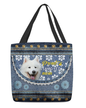 Pround Samoyed mom-Cloth Tote Bag