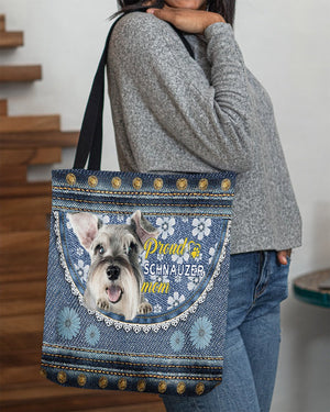 Pround Schnauzer mom-Cloth Tote Bag