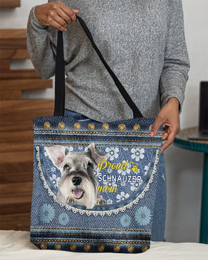 Pround Schnauzer mom-Cloth Tote Bag