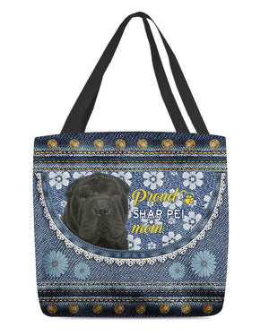 Pround Shar pei mom-Cloth Tote Bag