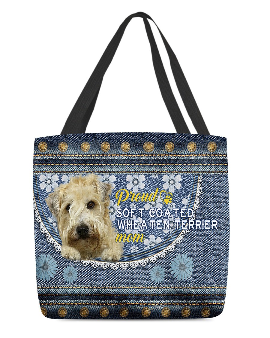 Pround Soft Coated Wheaten Terrier mom-Cloth Tote Bag