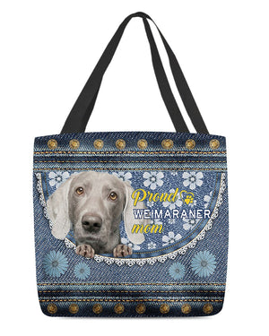 Pround Weimaraner mom-Cloth Tote Bag